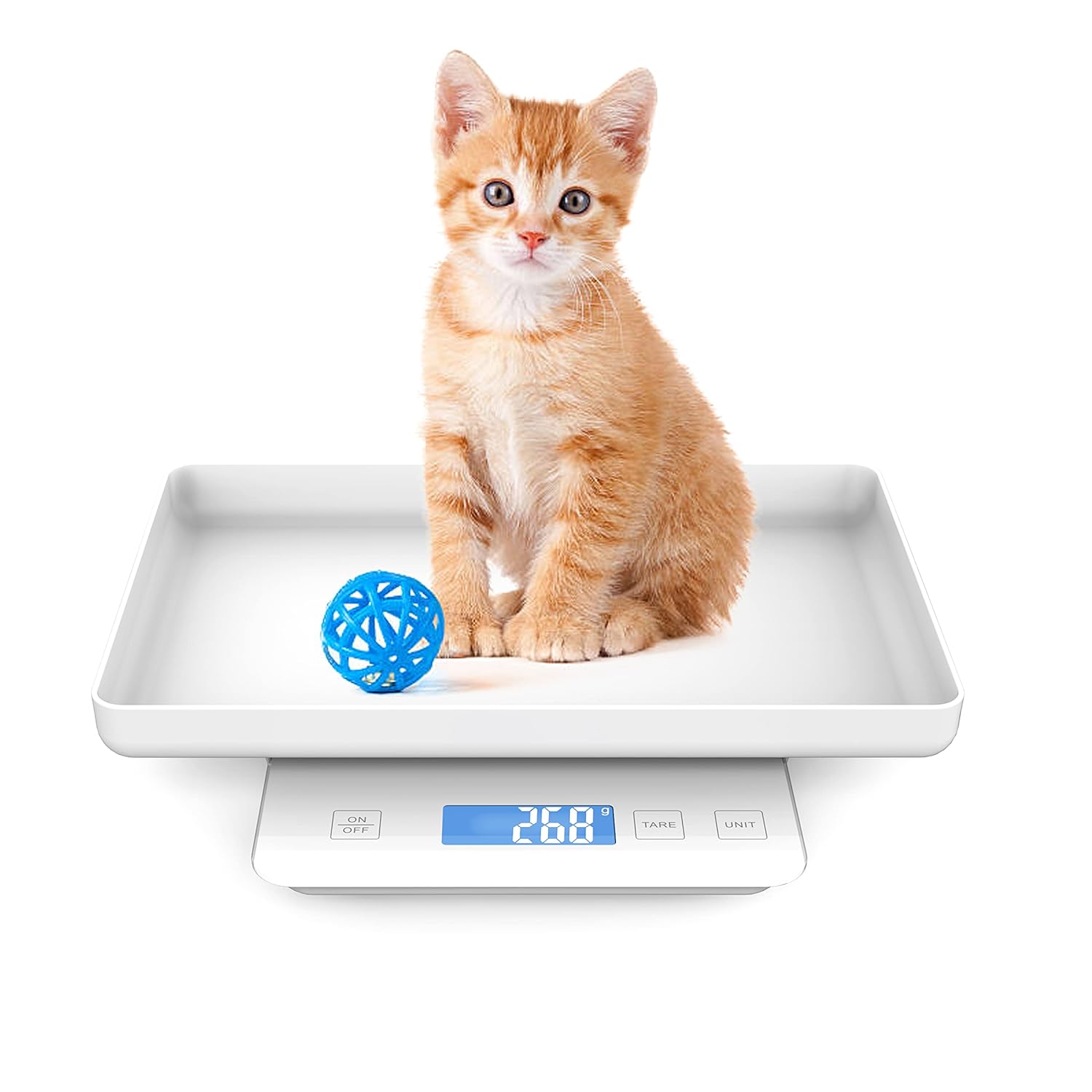 ICARE-PET Mini Digital Pet Scale with Backlit Display, 33‑lb Capacity